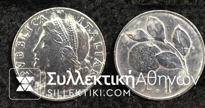 ITALY 1 Lire 1947 AU